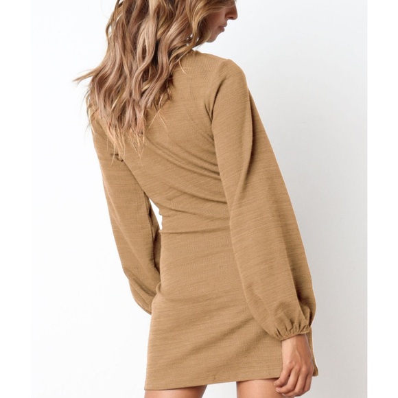 R. Vivimos  Winter Front Wrap Dress Long Sleeves Round
Neck M 138 - Picture 4 of 7